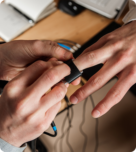 Specific Issue Polygraph Test examination in progress