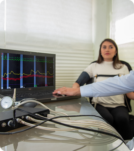 Specific Issue Polygraph Test examination in progress